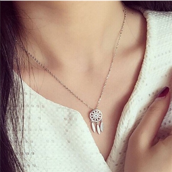 Jewelry - Boho Dream Catcher Necklace in Silver Tone Jewelry - Boho Dream Catcher Necklace in Silver Tone